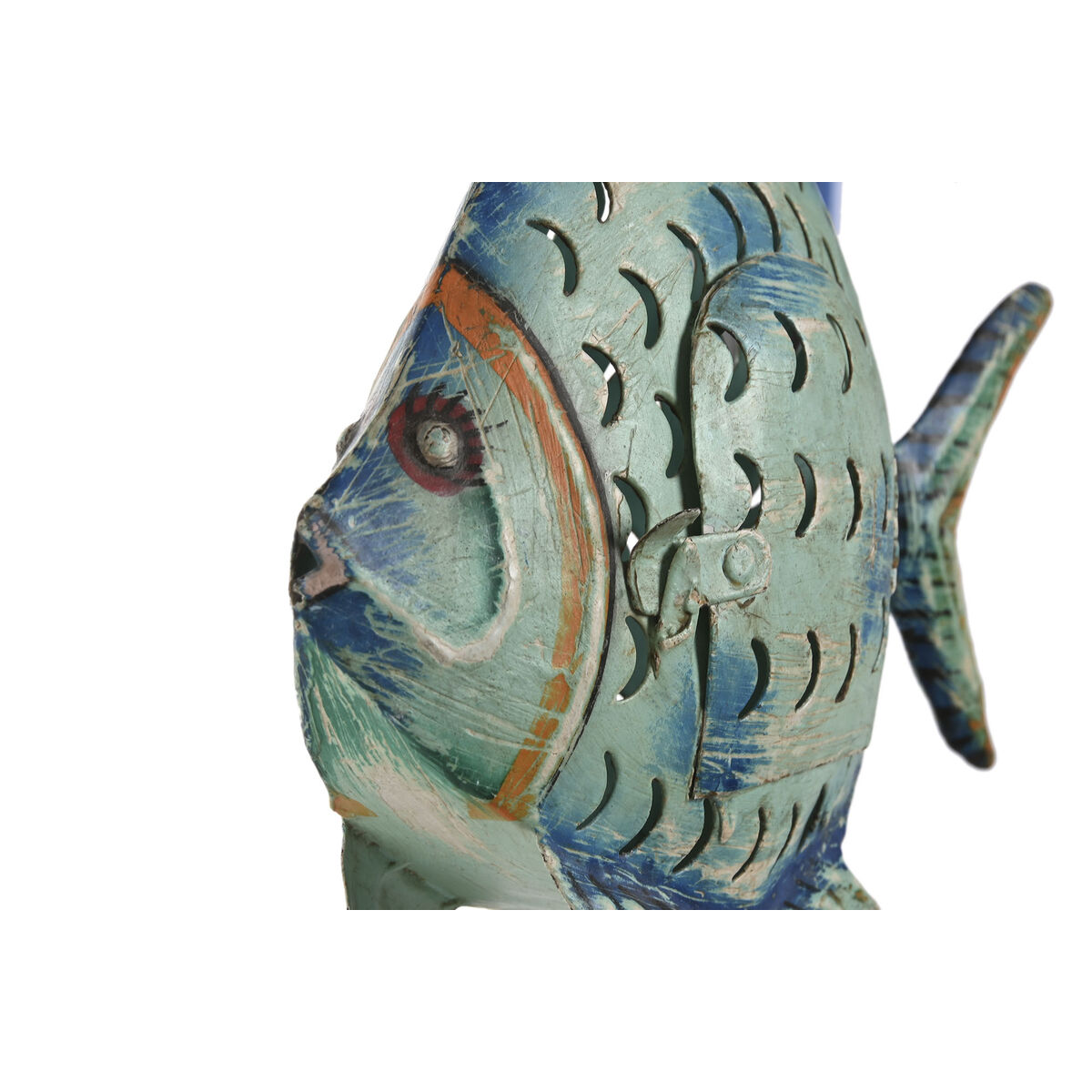 Prydnadsfigur Home ESPRIT Fisk Medelhavs 30 x 7 x 22 cm - 2