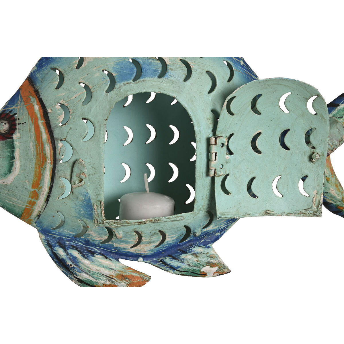 Prydnadsfigur Home ESPRIT Fisk Medelhavs 30 x 7 x 22 cm - 3