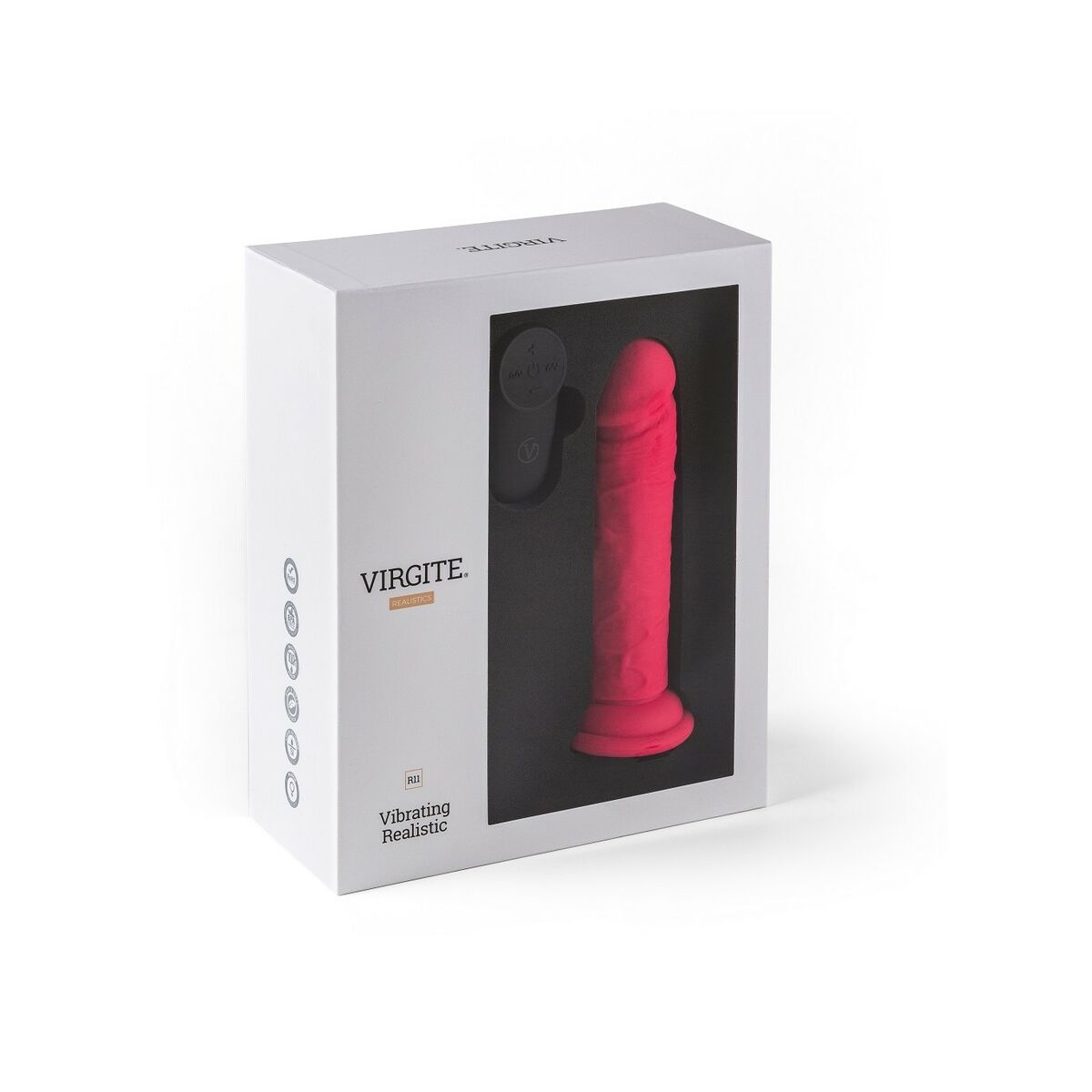 Realistisk vibrator Virgite Rosa - 5