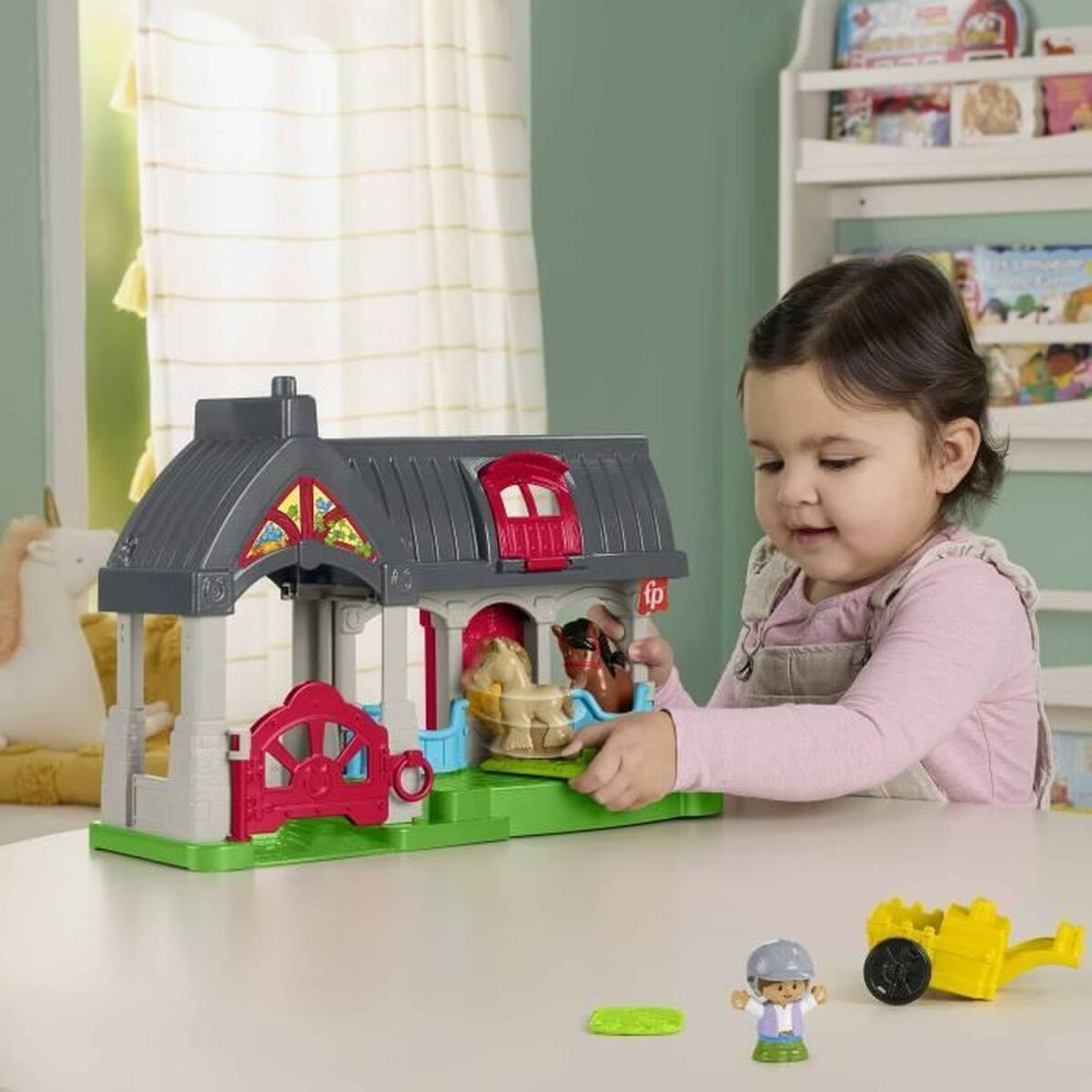 Playset Fisher-Price Happy Horses Stable 7 Delar - 4