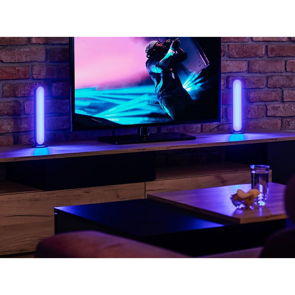 Skrivbordslampa Tracer RGB Ambience - Smart Flow Svart Multicolour - 5