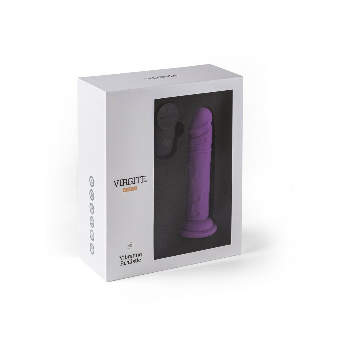 Realistisk vibrator Virgite Purpur - 5