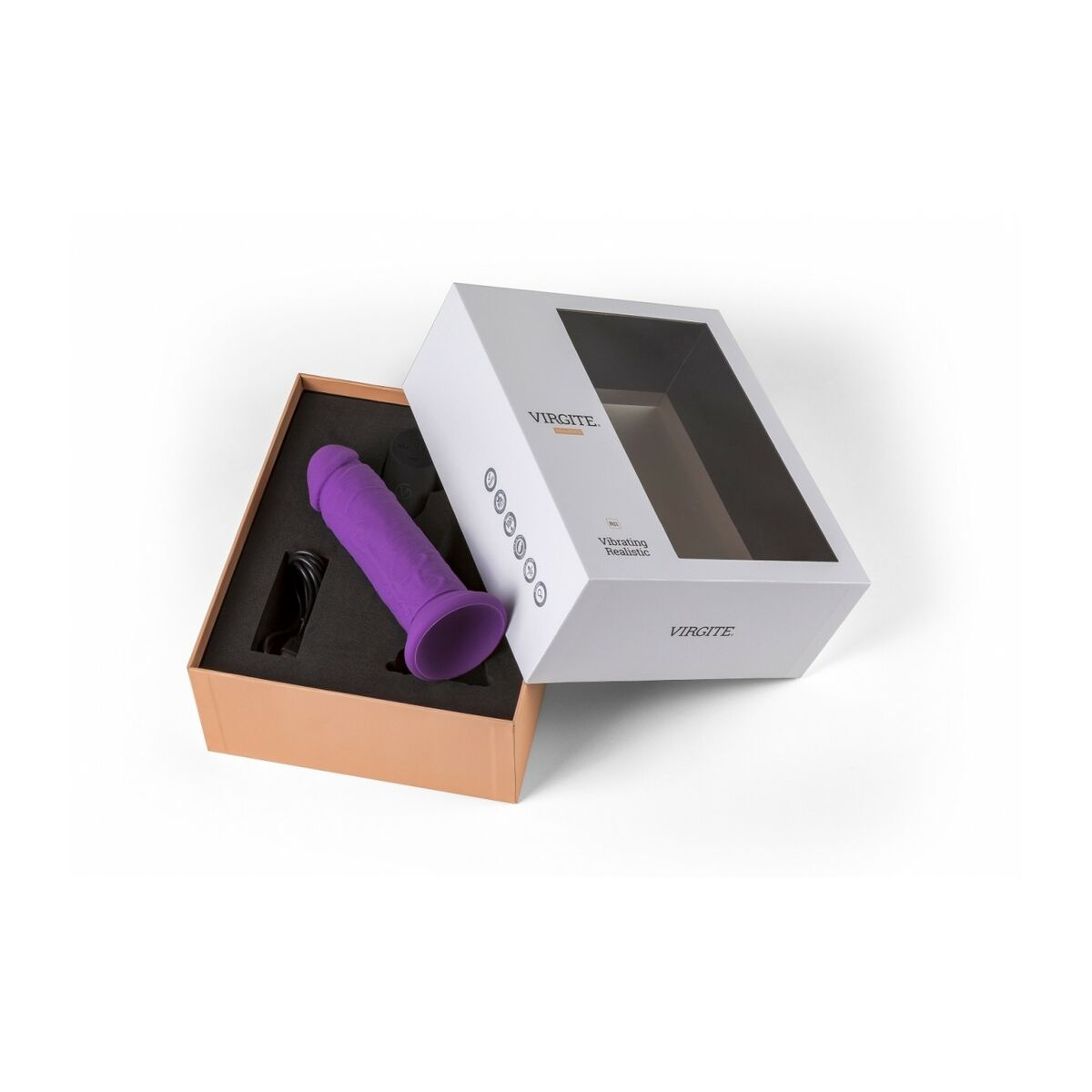 Realistisk vibrator Virgite Purpur - 3