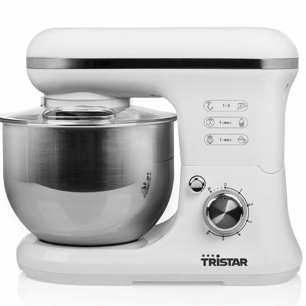 mixer-knådmaskinen med skål Tristar MX-4817 Vit 1200 W 1500 W 5 L