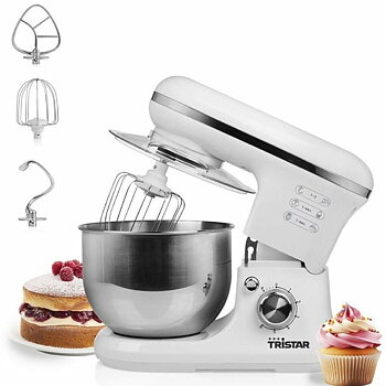 mixer-knådmaskinen med skål Tristar MX-4817 Vit 1200 W 1500 W 5 L
