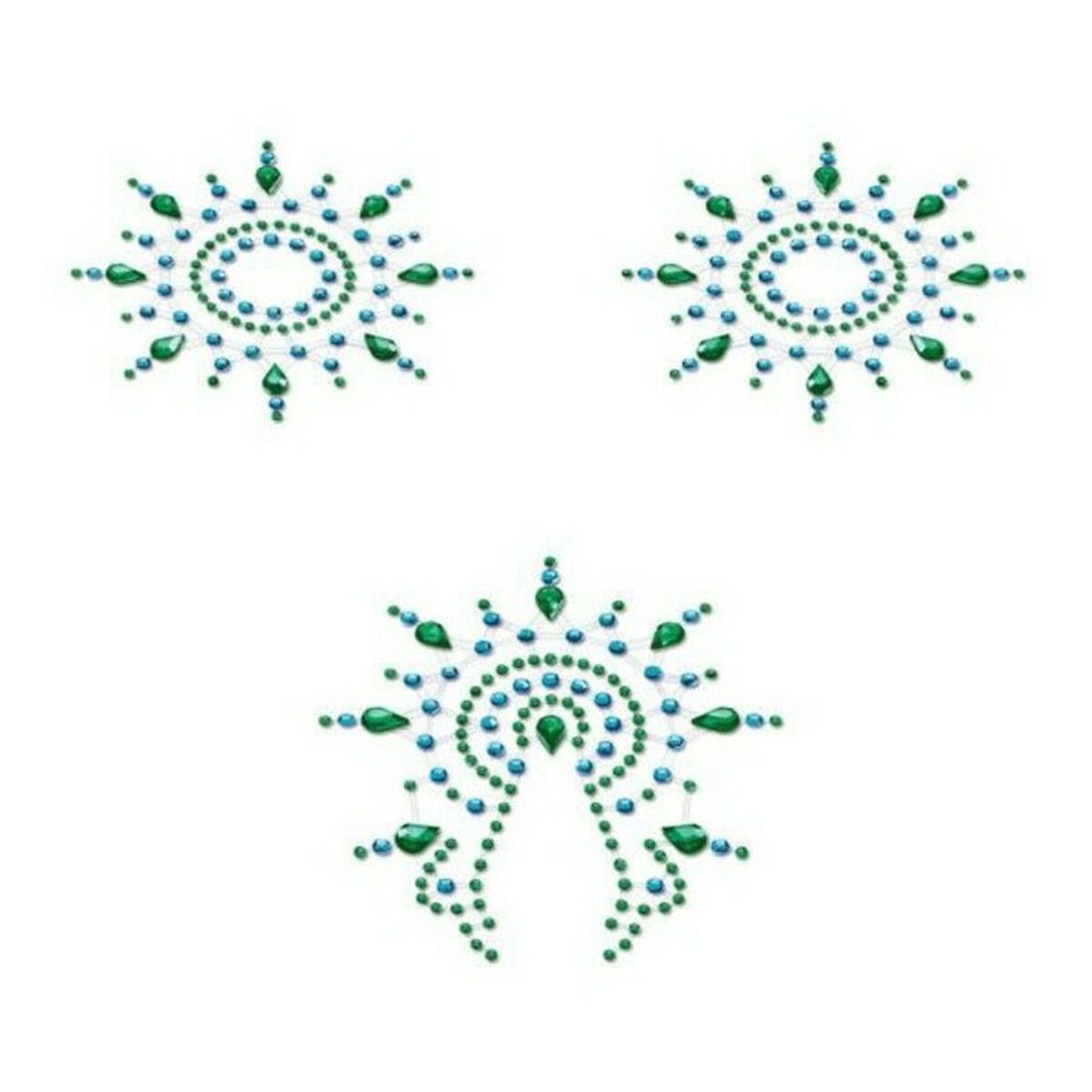 Flamboyant Blå & Green Mystim 46656 Turkos (3 pcs) - 2