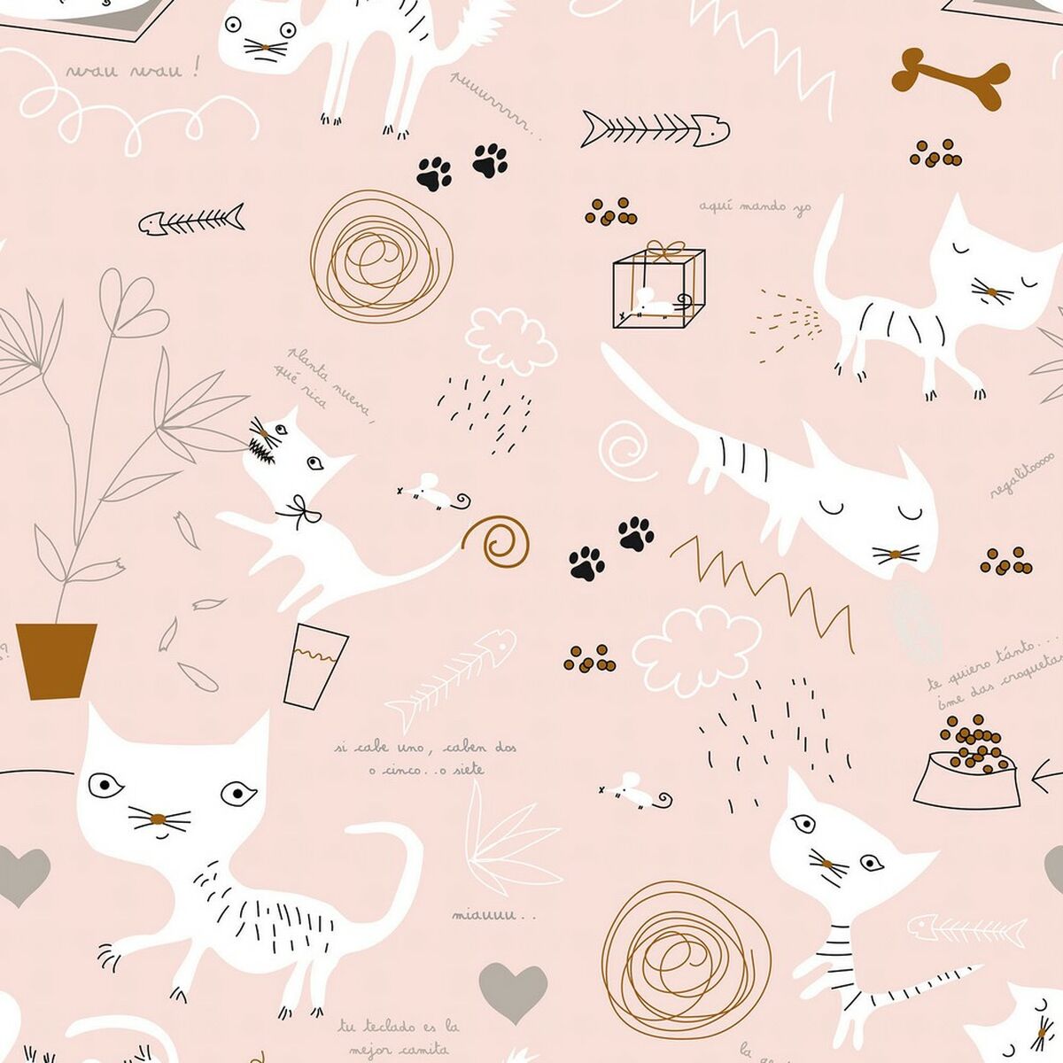 Sängöverdrag Panzup Cats 4 Säng 135/140 - 11