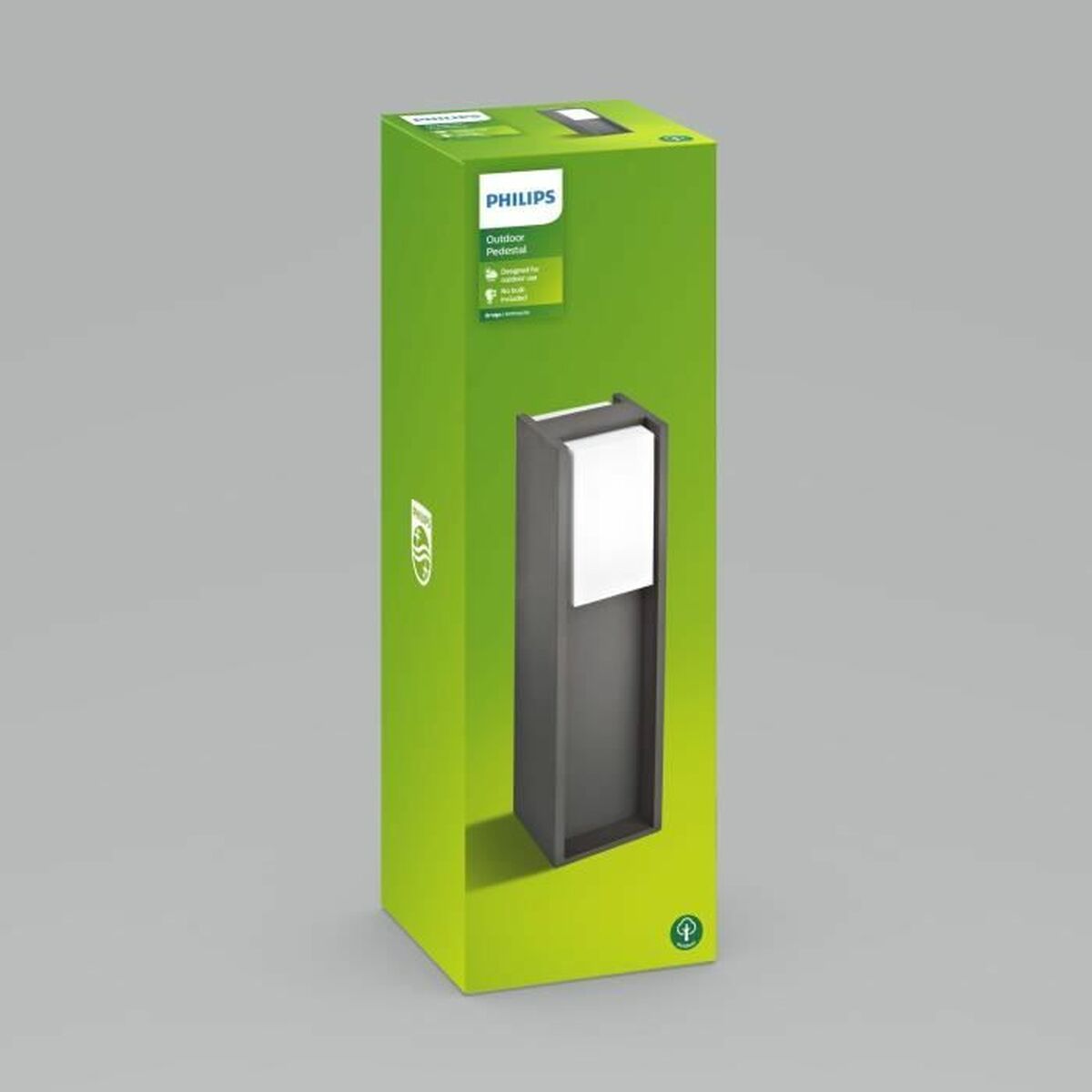 LED-lampa Philips Sobremuro/pie Grå Antracitgrå 14 W Rostfritt stål Aluminium E27 230 V - 3