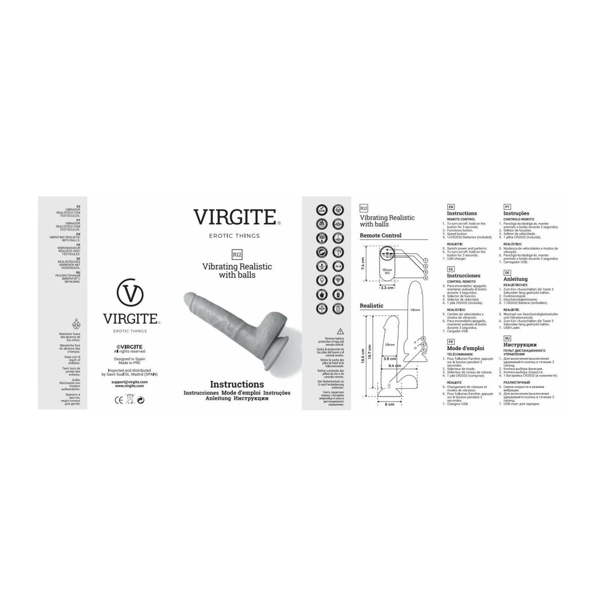 Realistisk vibrator Virgite - 3