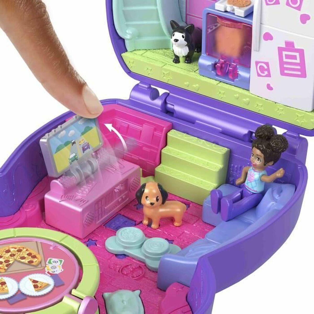 Playset Polly Pocket PUPPY PYJAMA PARTY BOX - 5