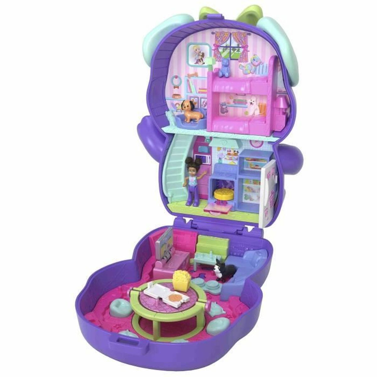 Playset Polly Pocket PUPPY PYJAMA PARTY BOX - 2