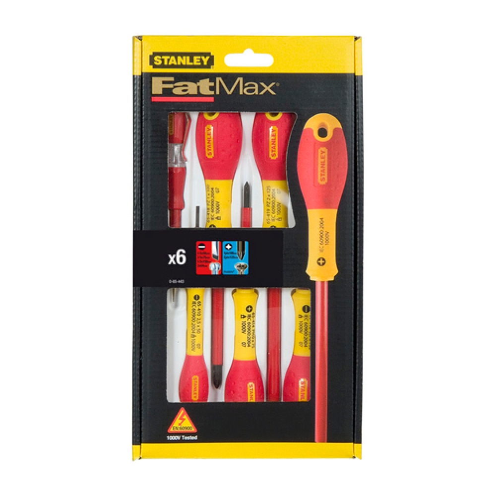 Skruvmejselset Stanley (6 pcs)