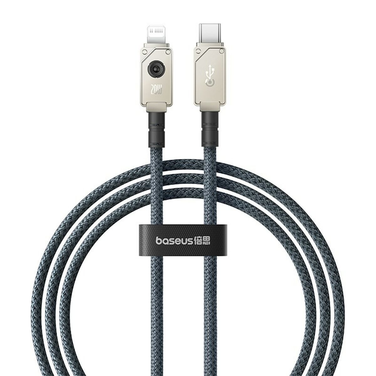 Kabel USB-C till Lightning Baseus P10355803221-00 Vit Svart 1 m
