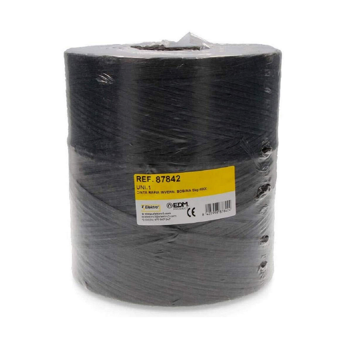 Snöre EDM 87842 Svart Rafia - 2