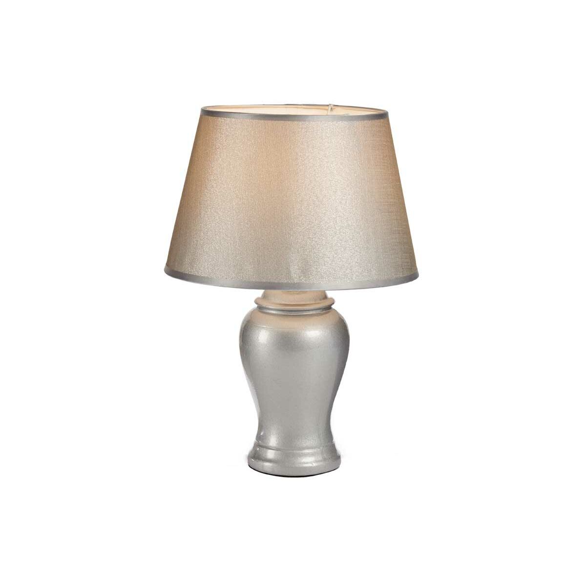Bordslampa Keramik Silvrig (28 x 39 x 28 cm) - 4