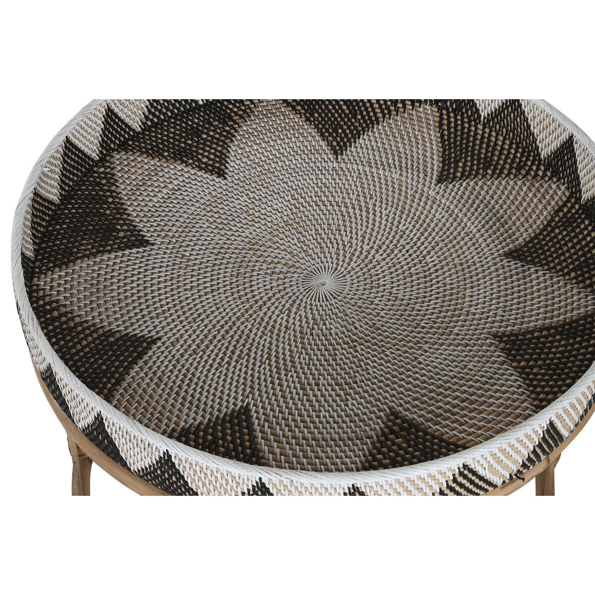 2-bordsset Home ESPRIT Rattan 70 X 70 X 52 cm - 2