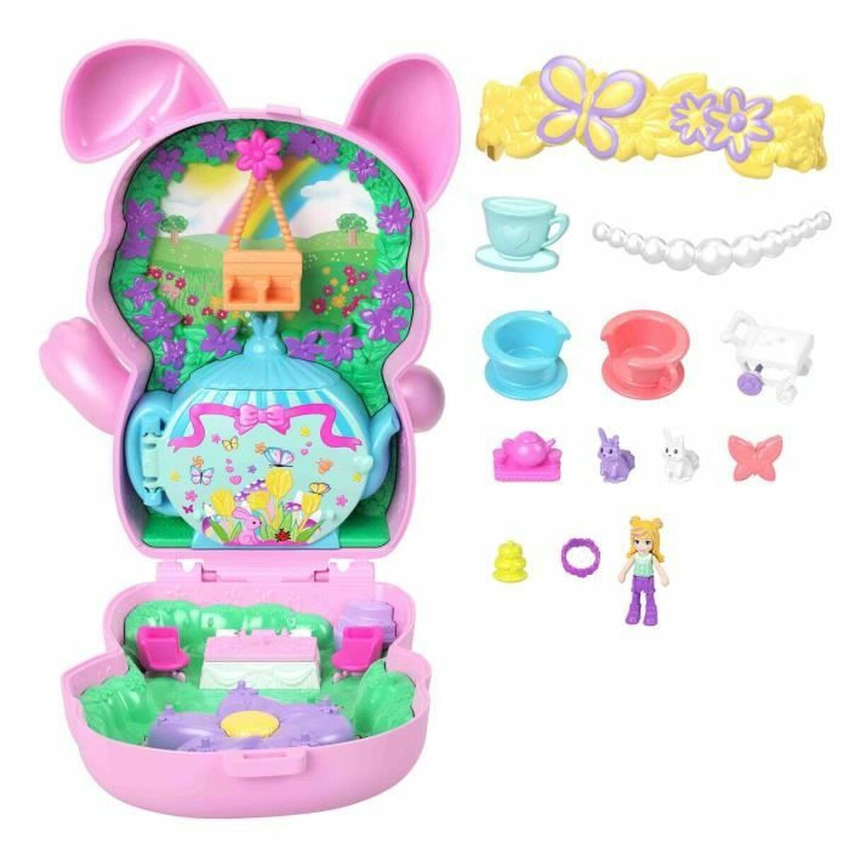 Playset Polly Pocket Tea Time Rabbit Box - 4