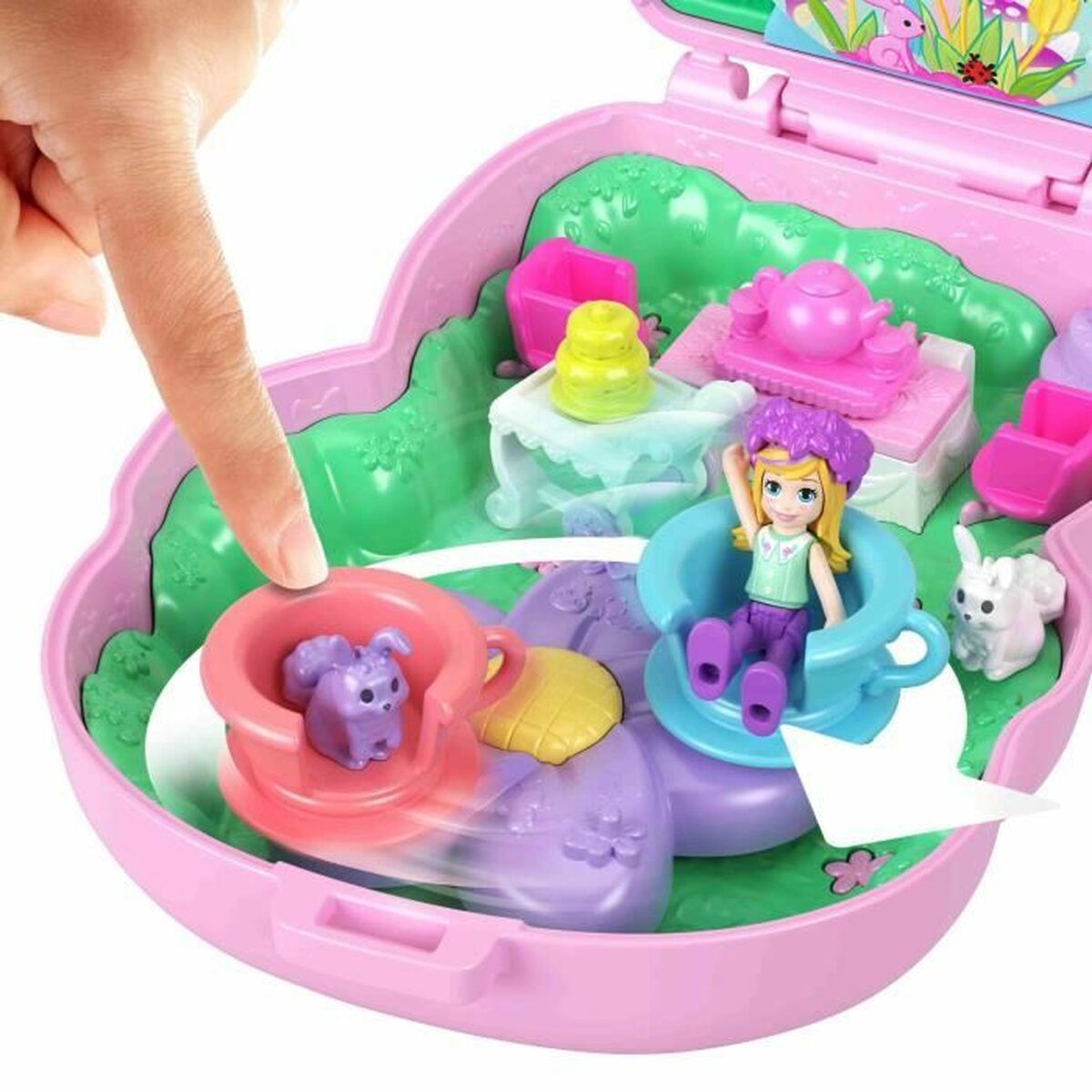 Playset Polly Pocket Tea Time Rabbit Box - 6