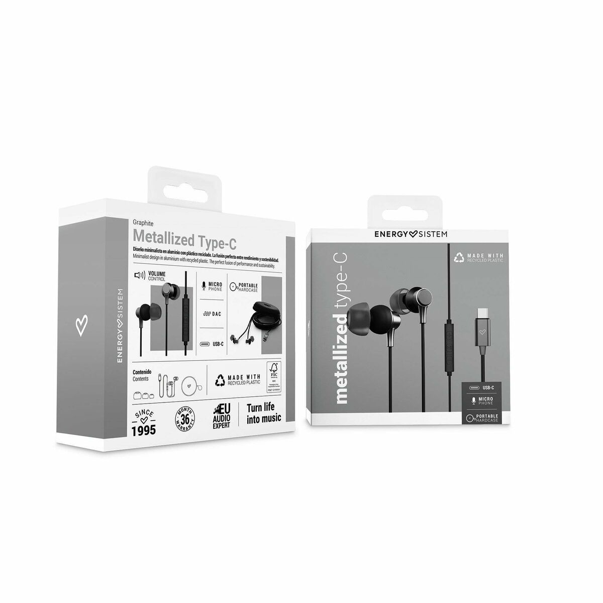 Hörlurar Energy Sistem 456741 Svart - 2