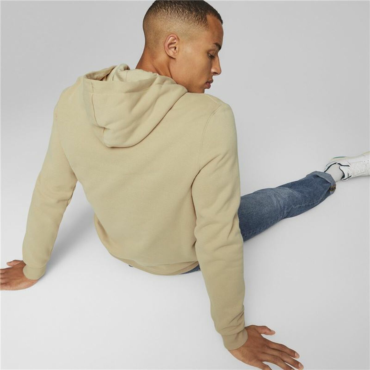 Tröja med huva Herr Puma Beige - 6