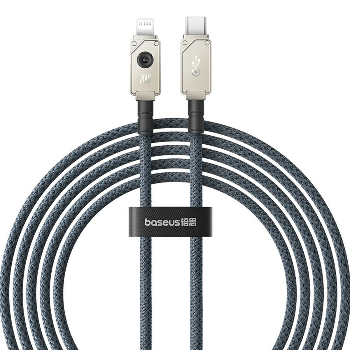 Kabel USB-C till Lightning Baseus P10355803221-01 Vit Svart 2 m