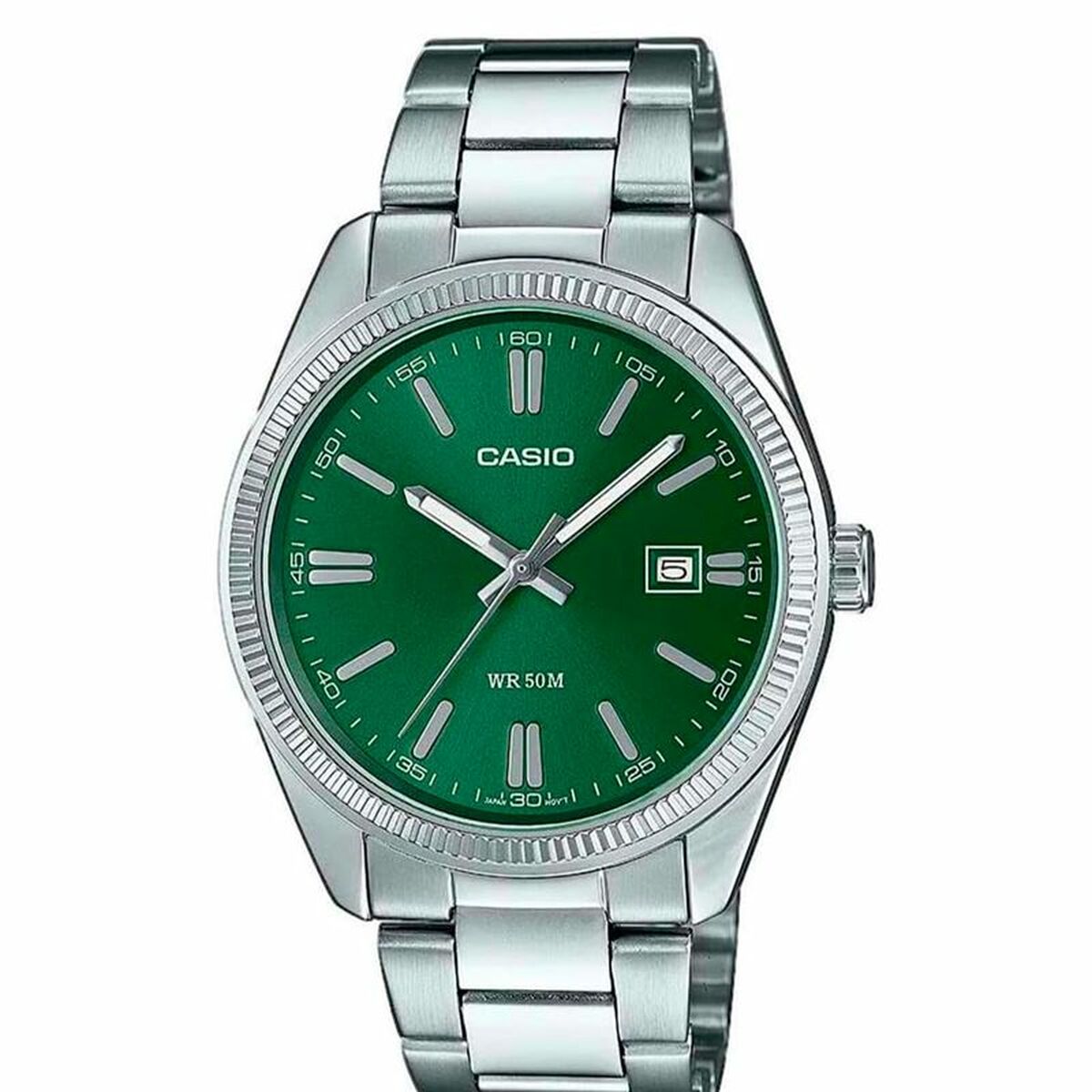 Herrklocka Casio Timeless Collection Grön Silvrig