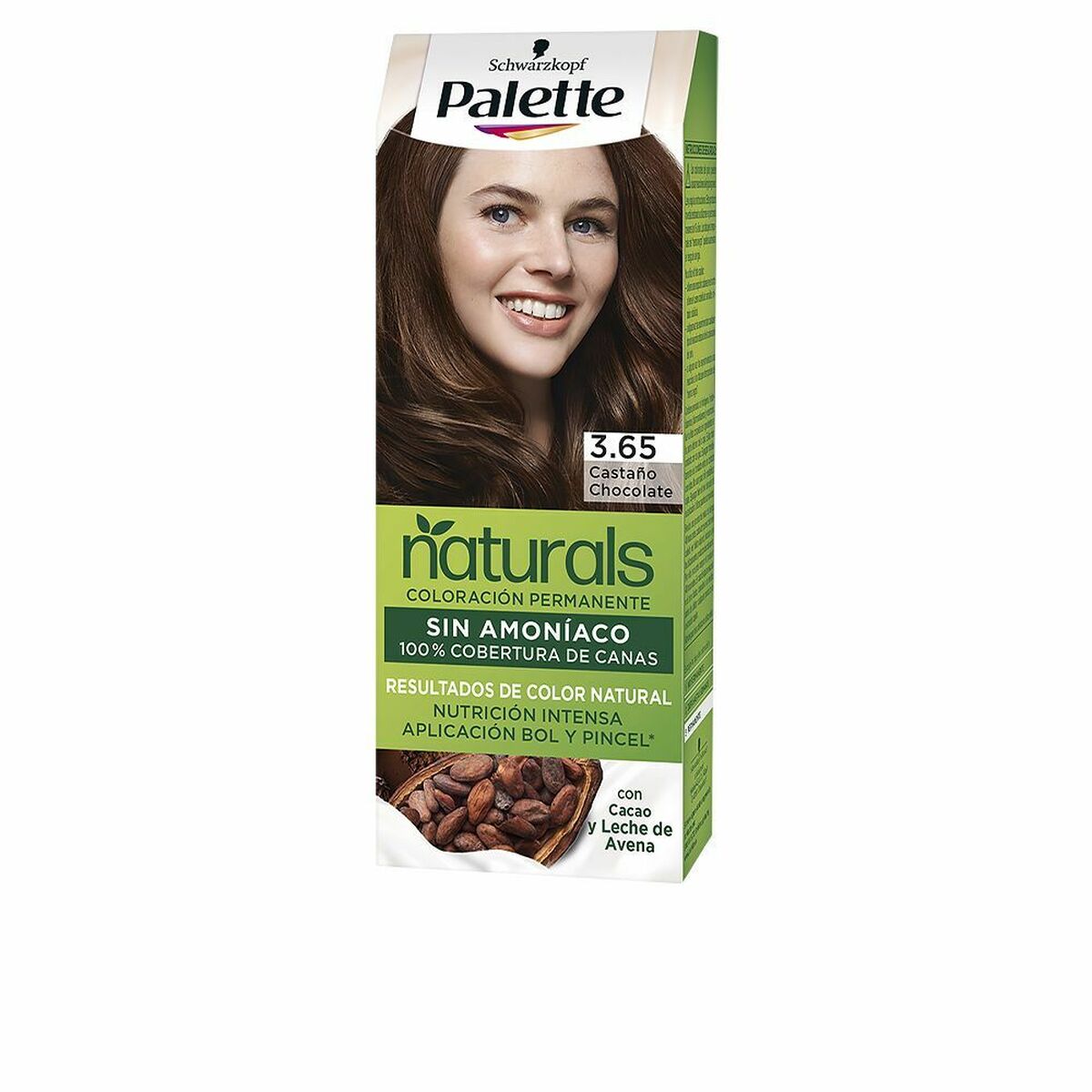 Permanent färg Schwarzkopf Palette Natural Nº 3.65 Nº 3.65-Castano Chocolate (1 antal)