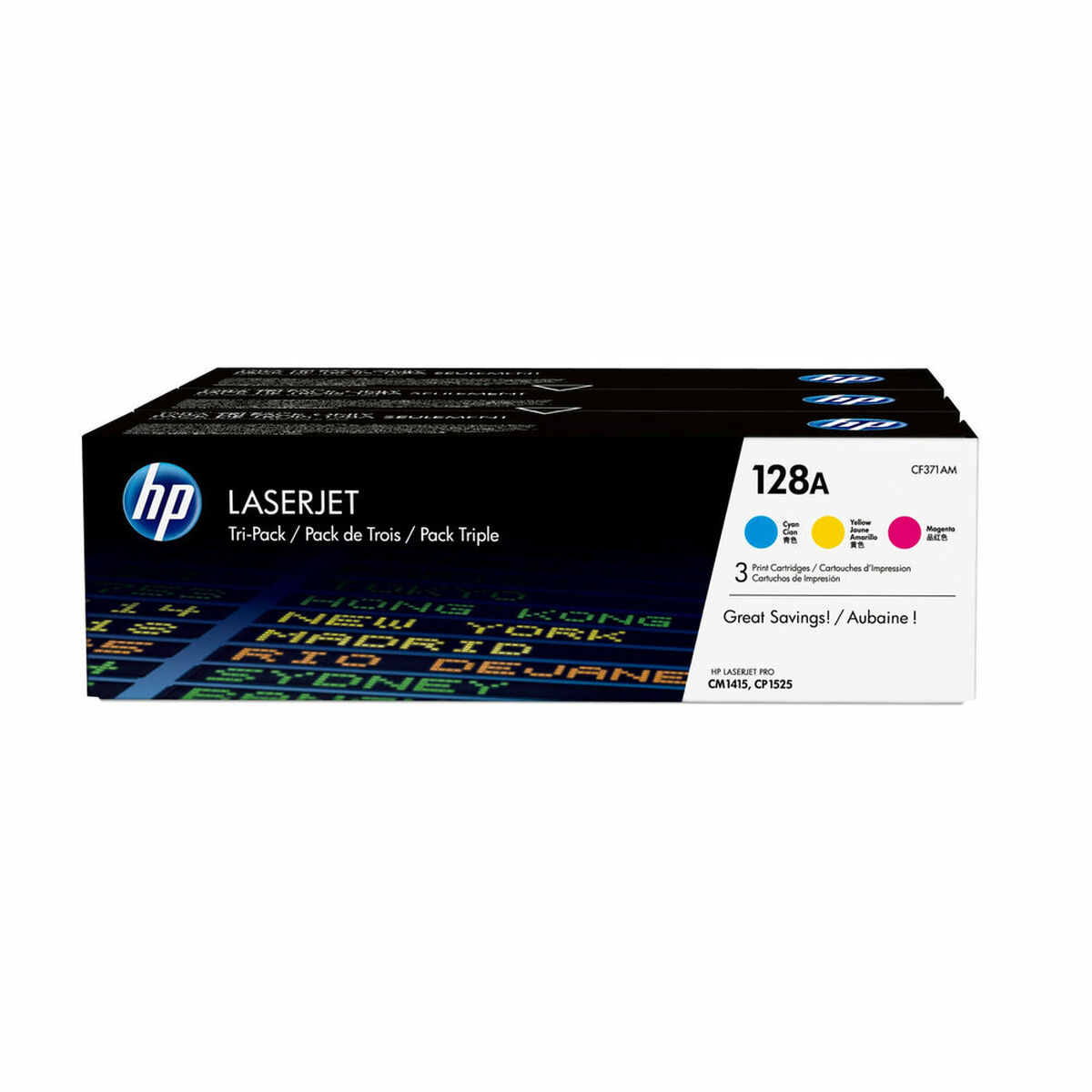 Toner HP CF371AM Trefärgad
