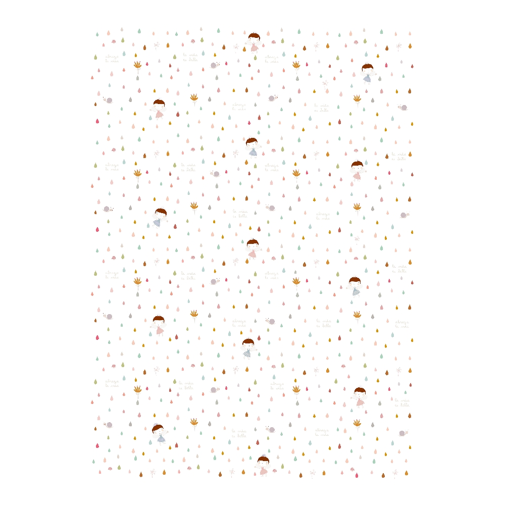 Quiltat täcke utan vadd Haciendo el Indio Flower Fairy (Säng 105) (105 x 190/200 cm) - 2