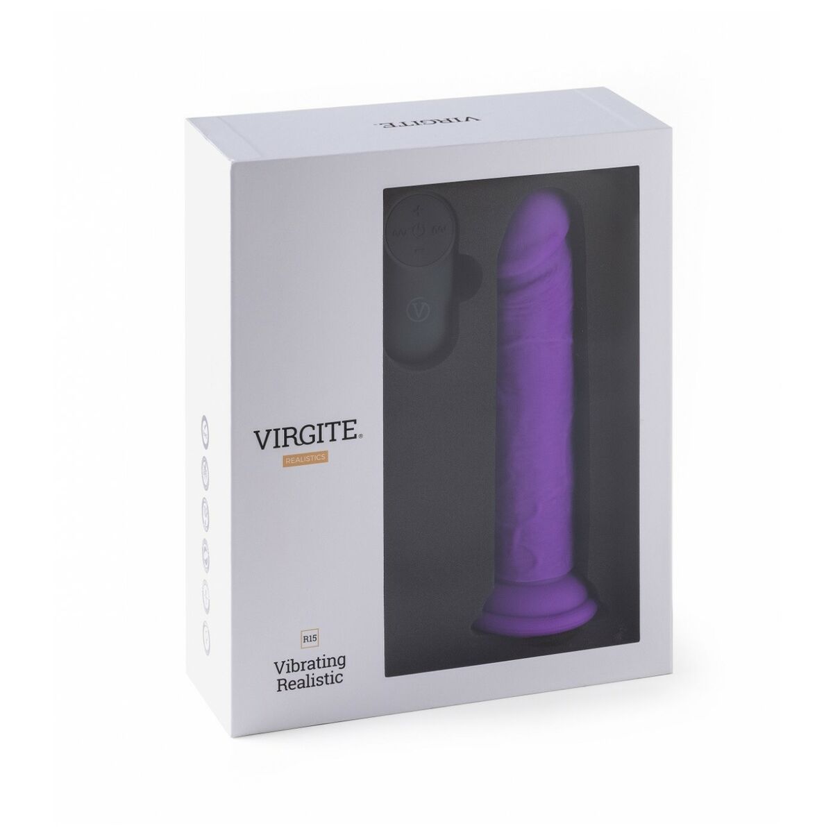 Realistisk vibrator Virgite Purpur 16,5 cm - 4