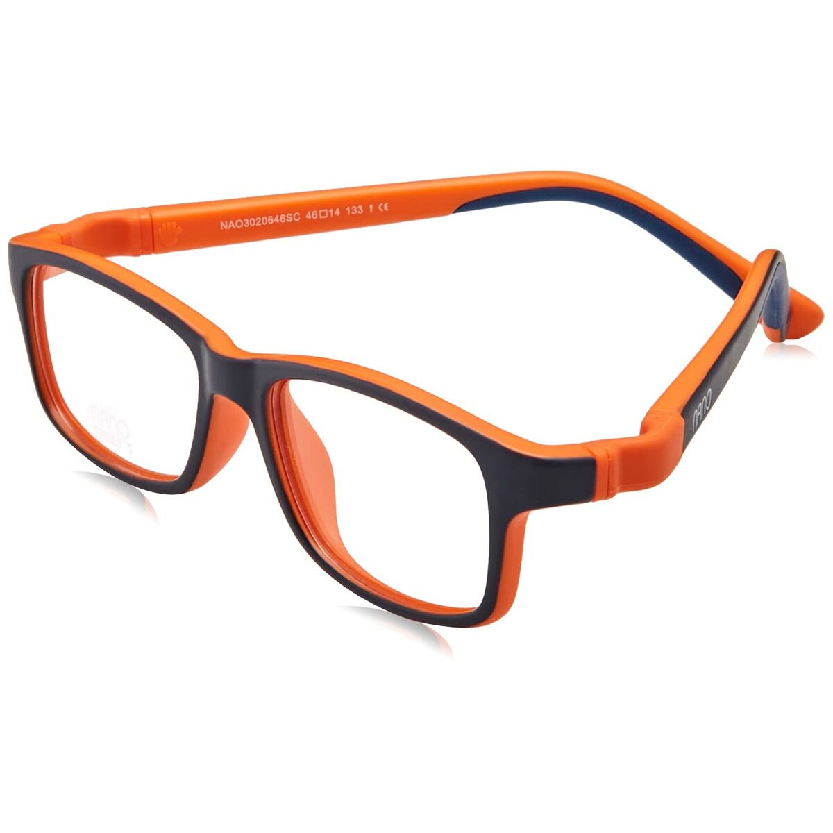 Glasögonbågar Nanovista NAO3020648SC Orange Marinblå