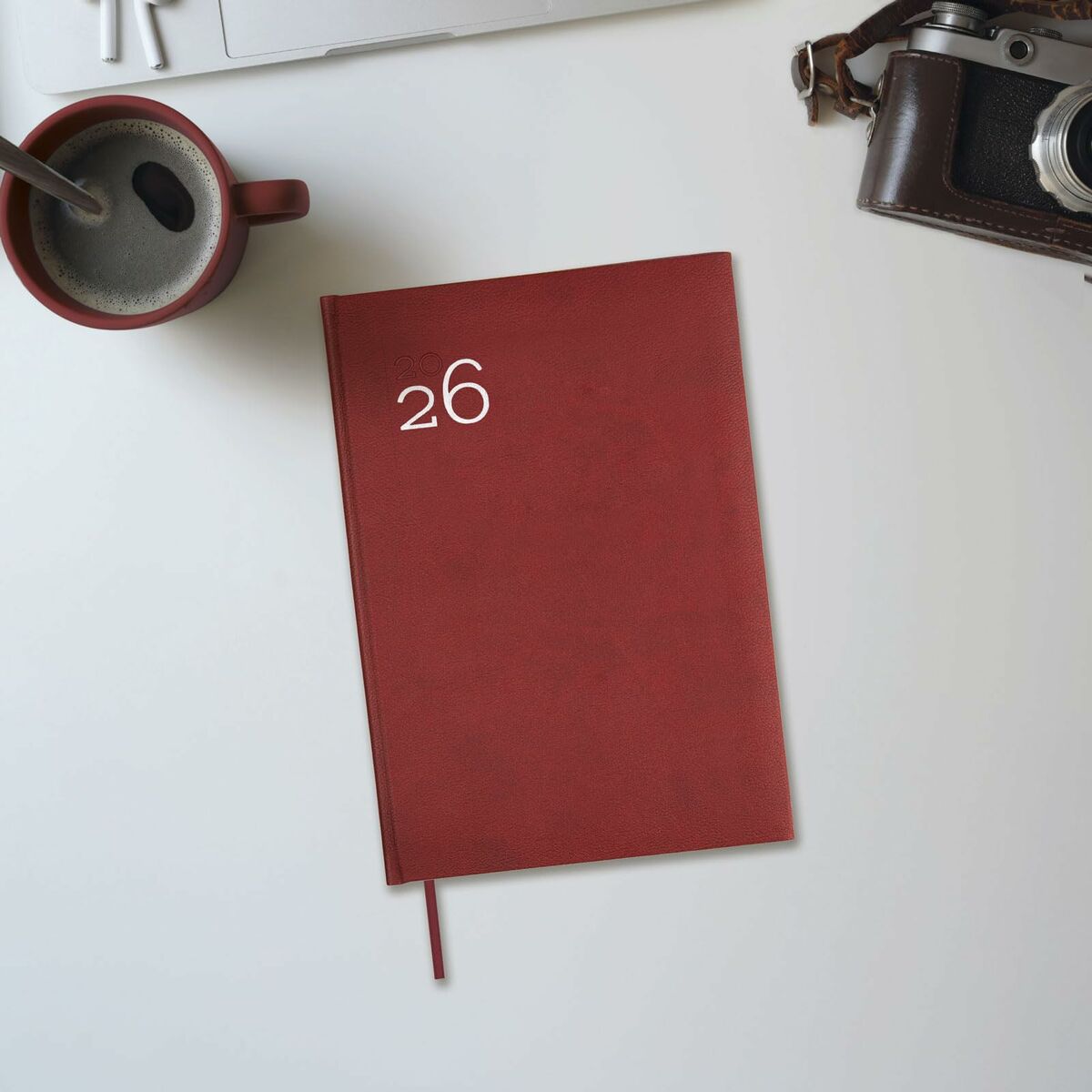 Dagbok Finocam DYNAMIC MILANO Bordeaux 16,5 x 24 cm 2026 - 2