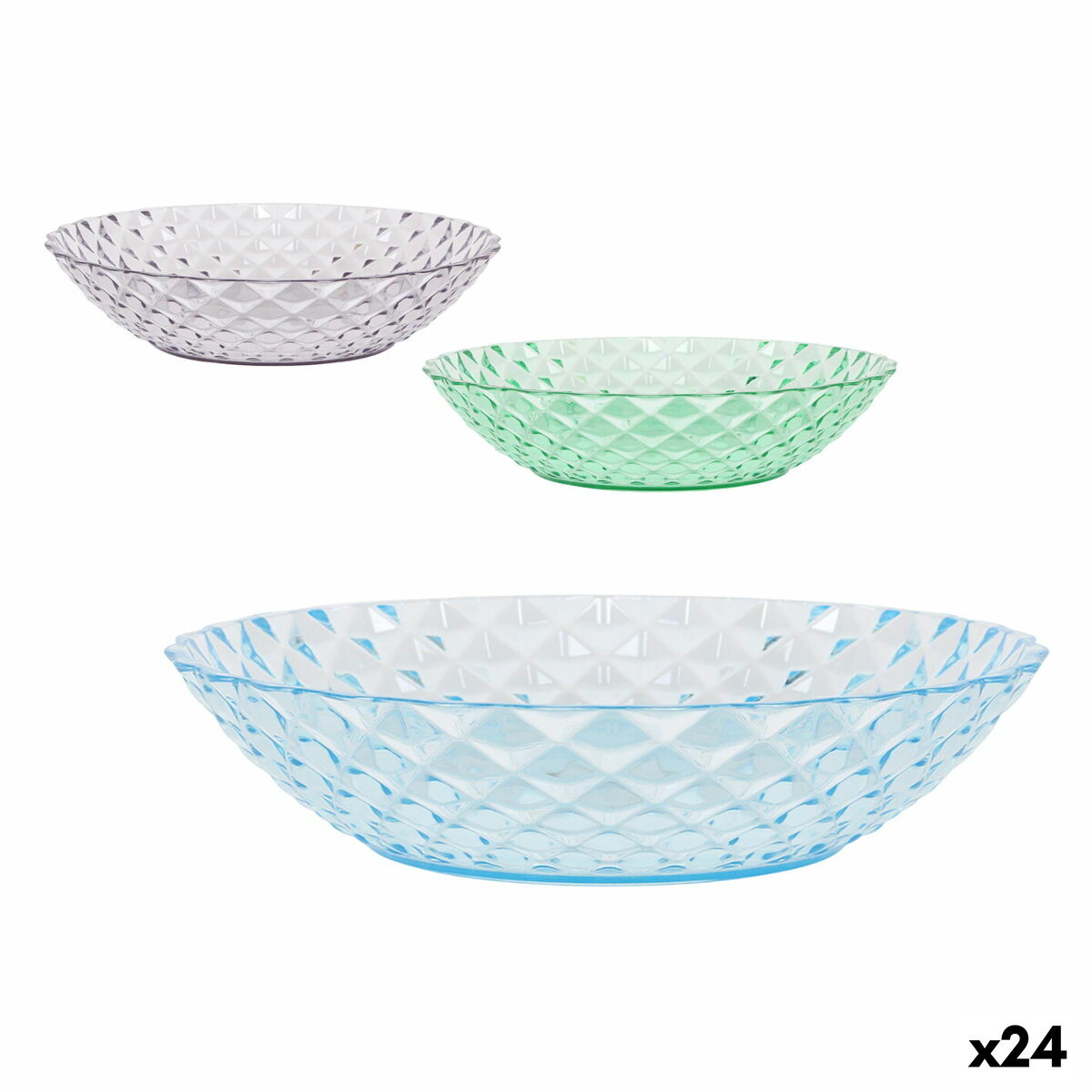 Djup tallrik La Mediterránea Plast 20 x 20 x 4,5 cm (24 antal) - 4