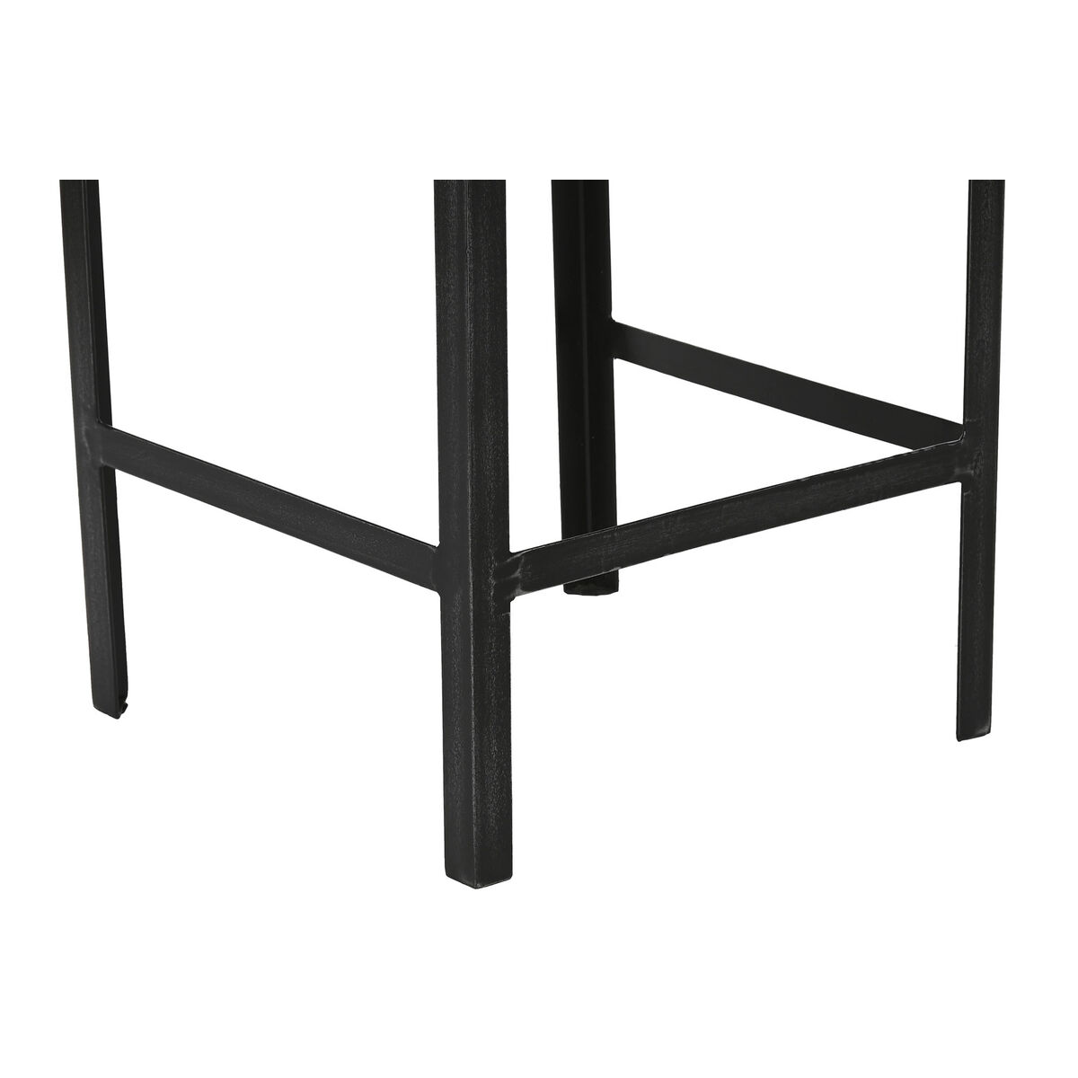 2-bordsset Home ESPRIT Svart Naturell 38 x 38 x 75 cm - 4