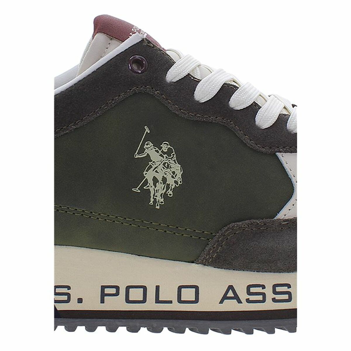 Sportskor Casual U.S. Polo Assn. Cleef005M Brun Oliv - 7