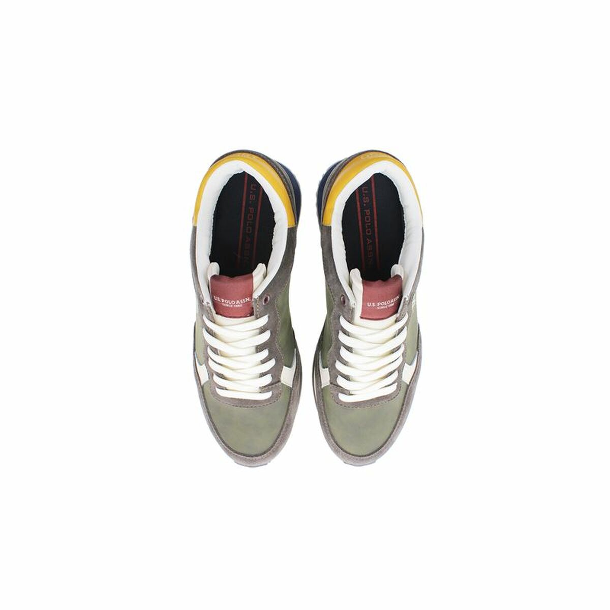 Sportskor Casual U.S. Polo Assn. Cleef005M Brun Oliv - 4