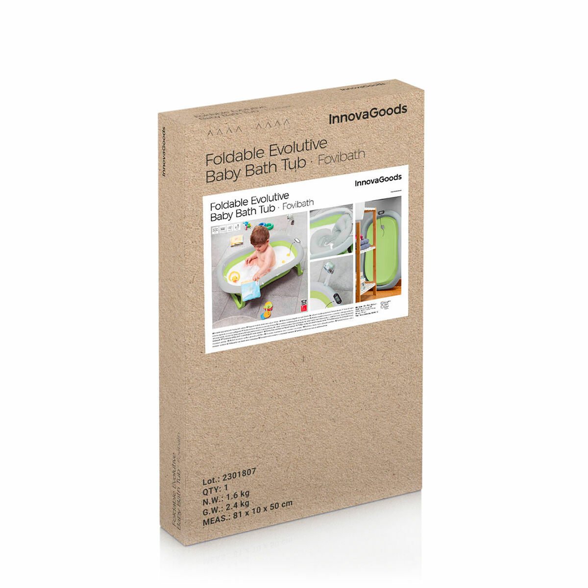 Utvecklingsbart Hopfällbart Bebisbadkar Fovibath InnovaGoods - 3