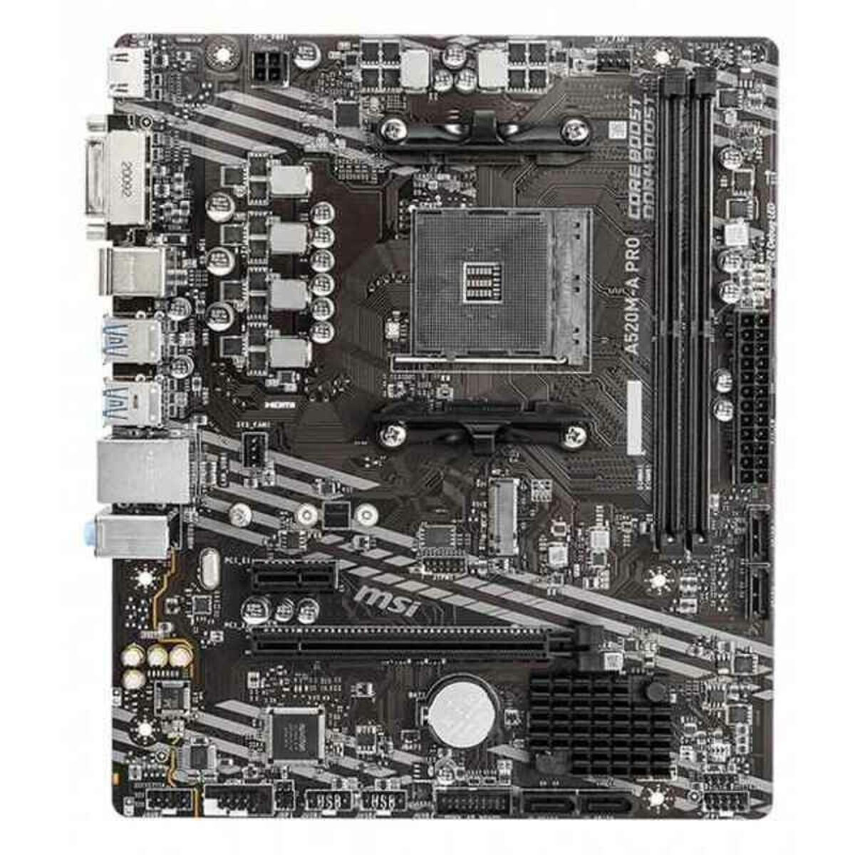 Moderkort MSI 7C96-001R mATX DDR4 AM4 AMD® A520 AMD AMD AM4 - 2