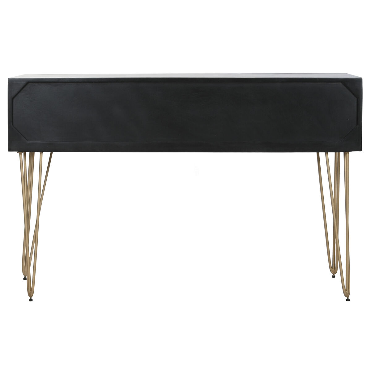 Konsol Home ESPRIT Svart Gyllene 120 x 38 x 76 cm - 2