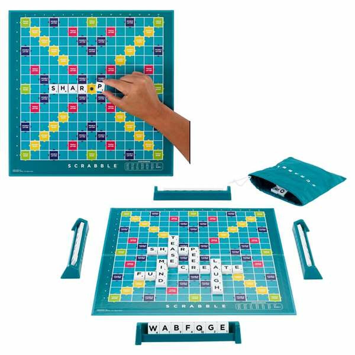 Sällskapsspel Mattel Scrabble ES - 5