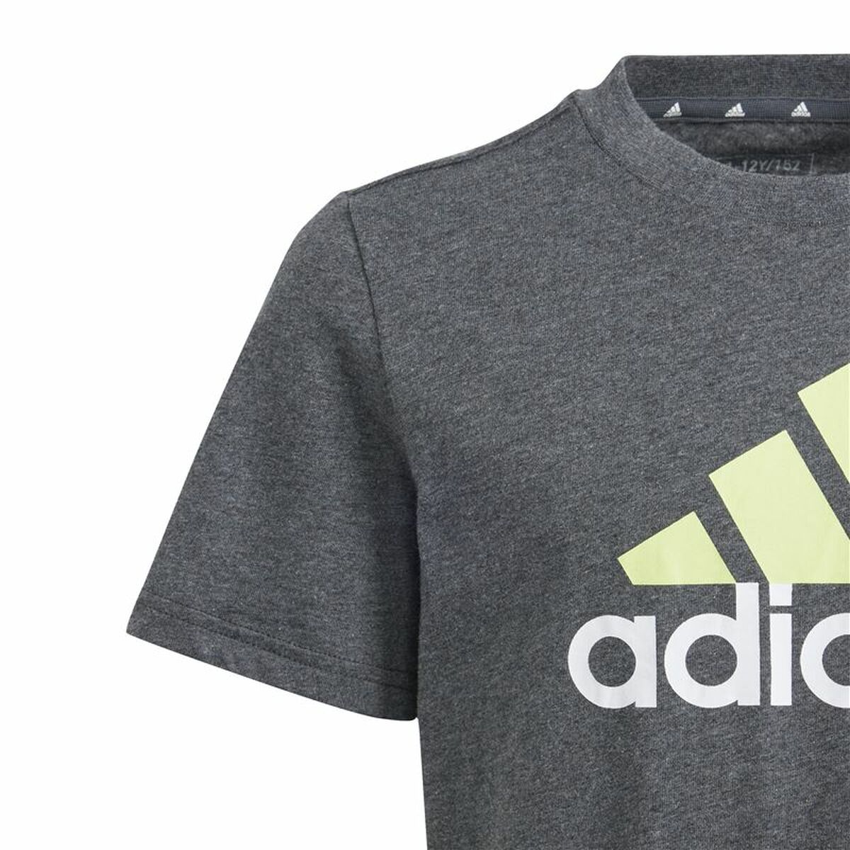 Barn T-shirt med kortärm Adidas Essentials Big Logo Grå - 3