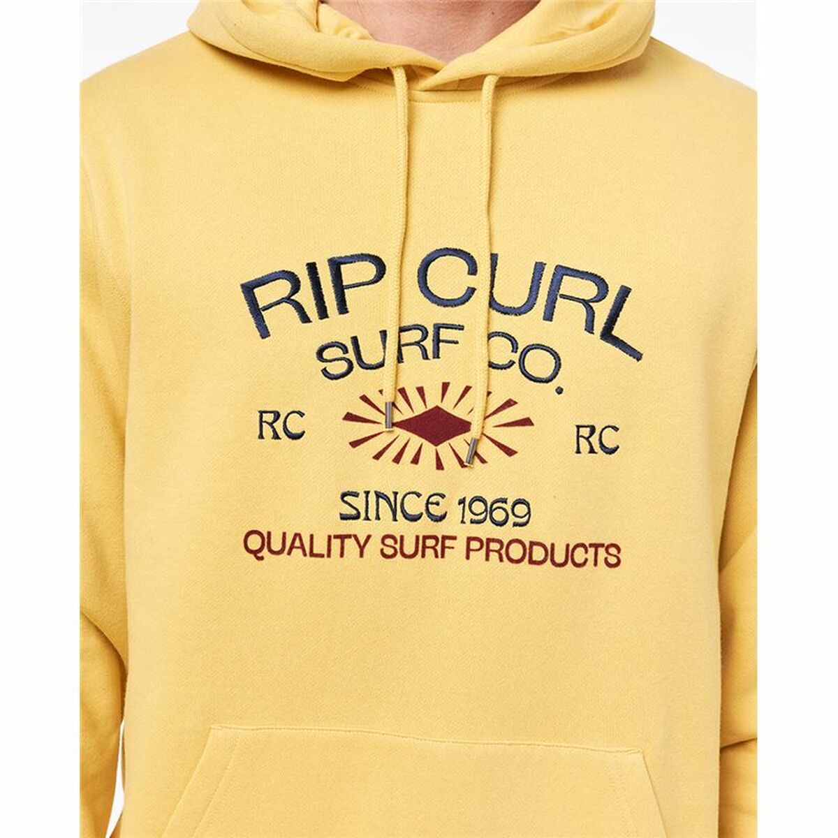 Tröja med huva Herr Rip Curl Radiate Gul - 5