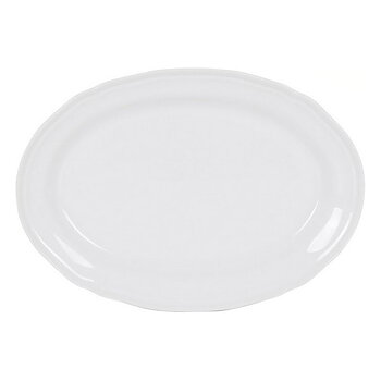 Servingsfat Feuille Oval Porslin Vit (28 x 20,5 cm)