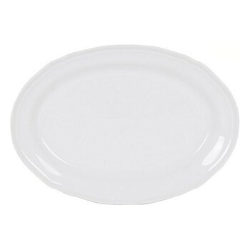 Servingsfat Feuille Oval Porslin Vit (28 x 20,5 cm)