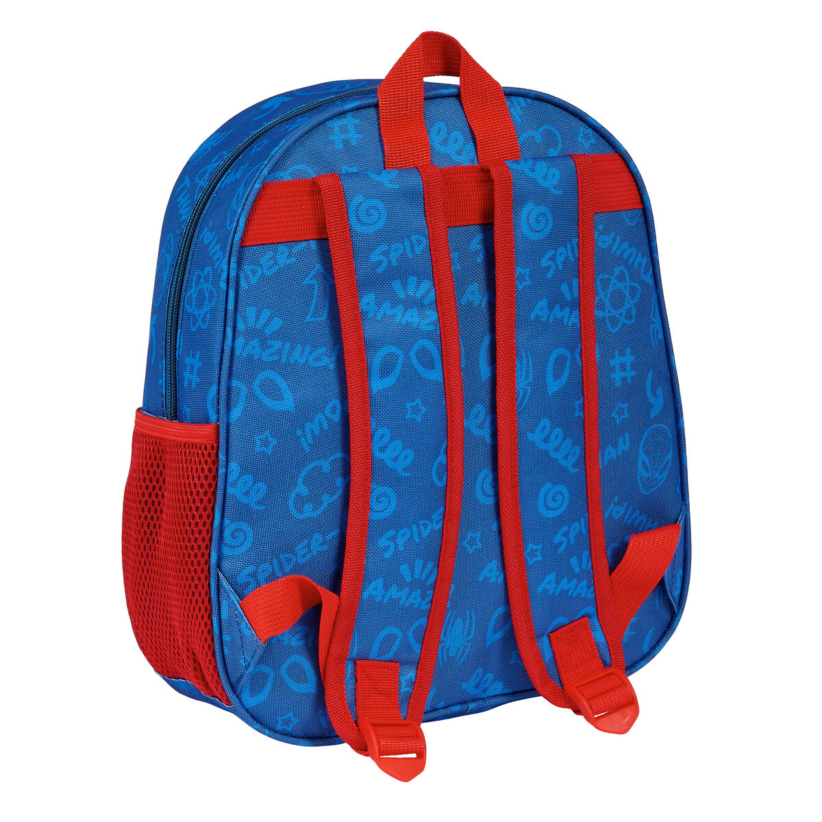 Skolryggsäck 3D Spider-Man Röd Marinblå 27 x 33 x 10 cm - 2