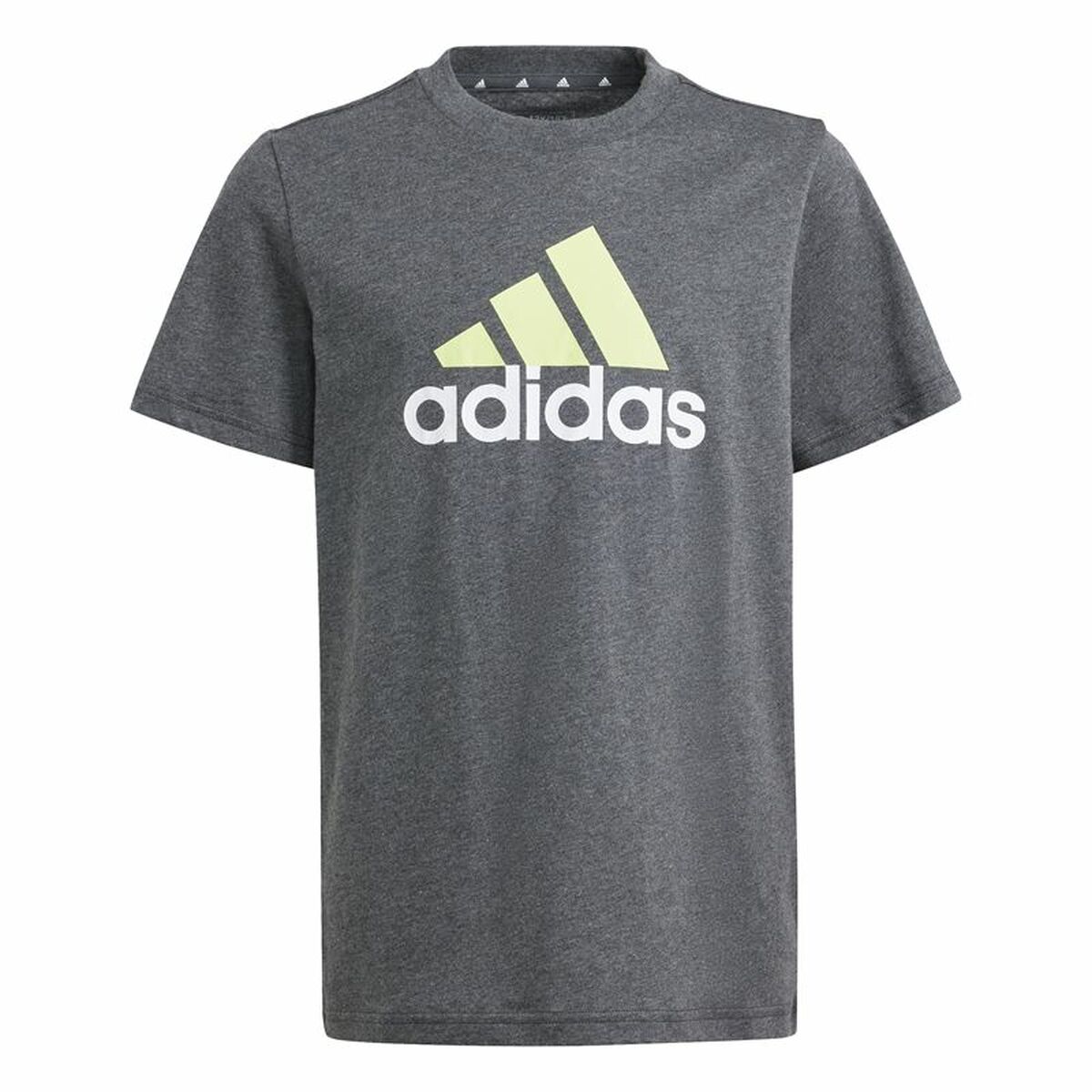 Barn T-shirt med kortärm Adidas Essentials Big Logo Grå