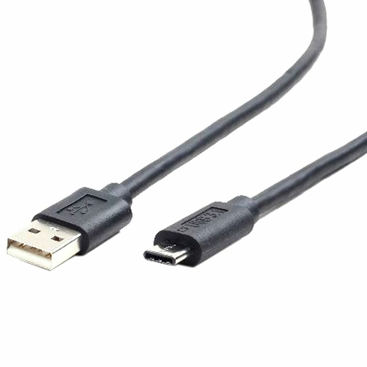USB A 2.0 till USB-C Kabel GEMBIRD CCP-USB2-AMCM-1M Svart 1 m - 3