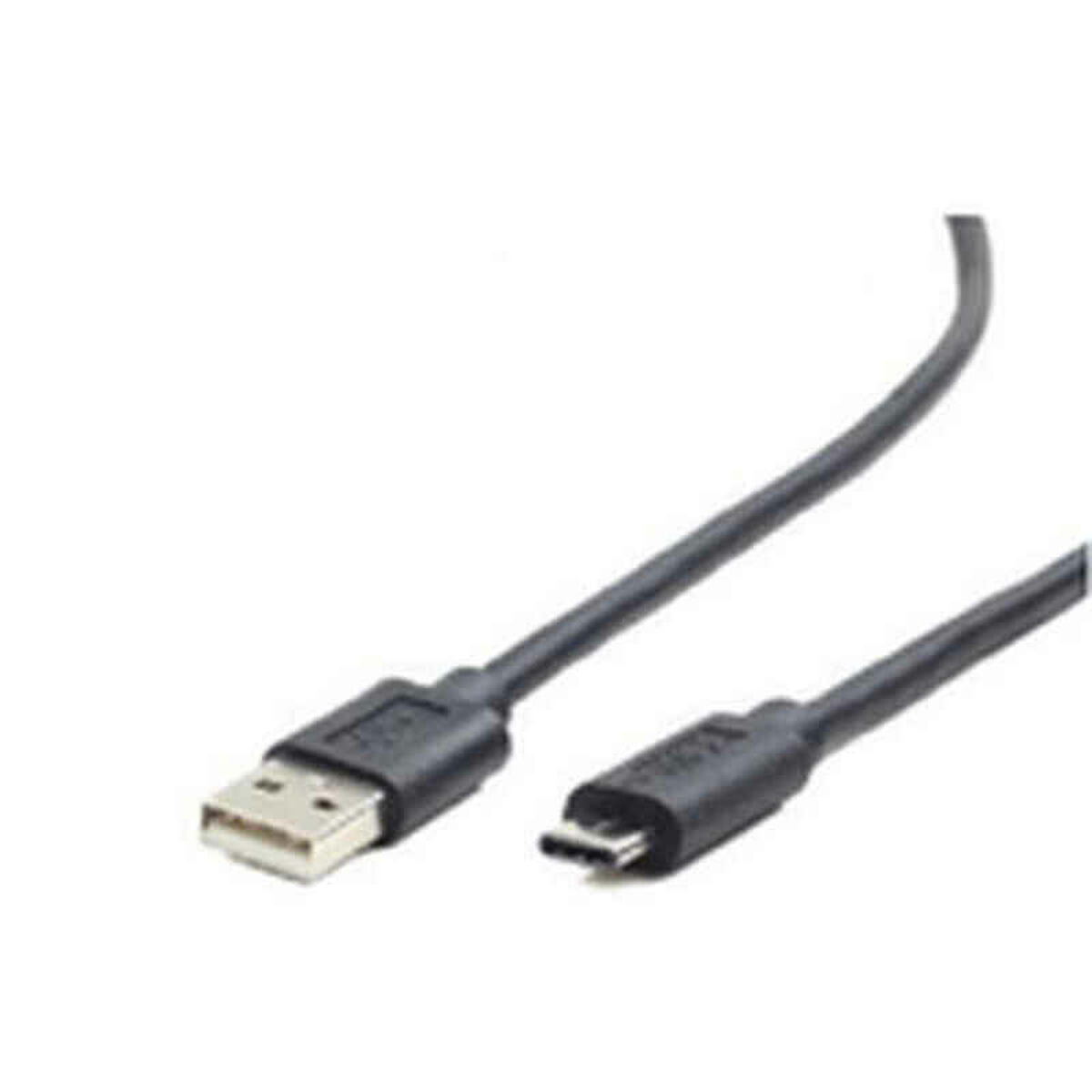USB A 2.0 till USB-C Kabel GEMBIRD CCP-USB2-AMCM-1M Svart 1 m