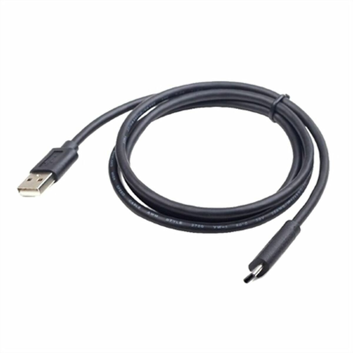 USB A 2.0 till USB-C Kabel GEMBIRD CCP-USB2-AMCM-1M Svart 1 m - 2