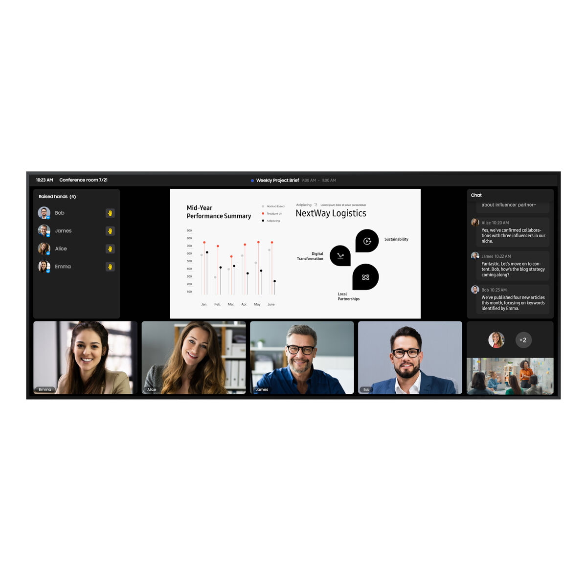 Videovägg Monitor Samsung LH105QPD5BGXEN 5K Ultra HD 105" - 2